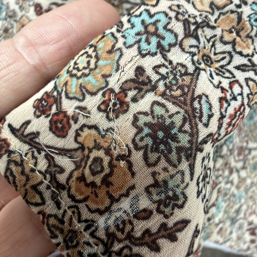 maurices boho ditsy floral kimono 4x open front flowy festival cottagecore - Picture 4 of 8